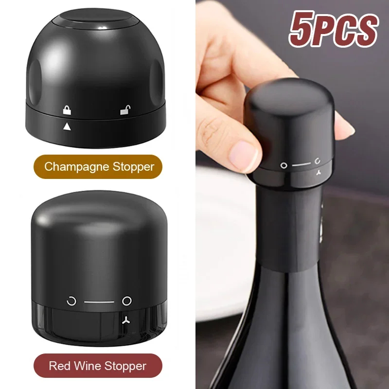 Wine Preservation Pump - 1-5 tappi per bottiglie di vino