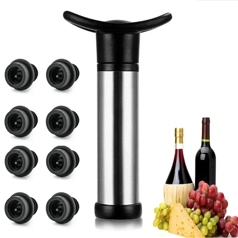 Wine Preservation Pump - Kit pompa per vino sottovuoto con