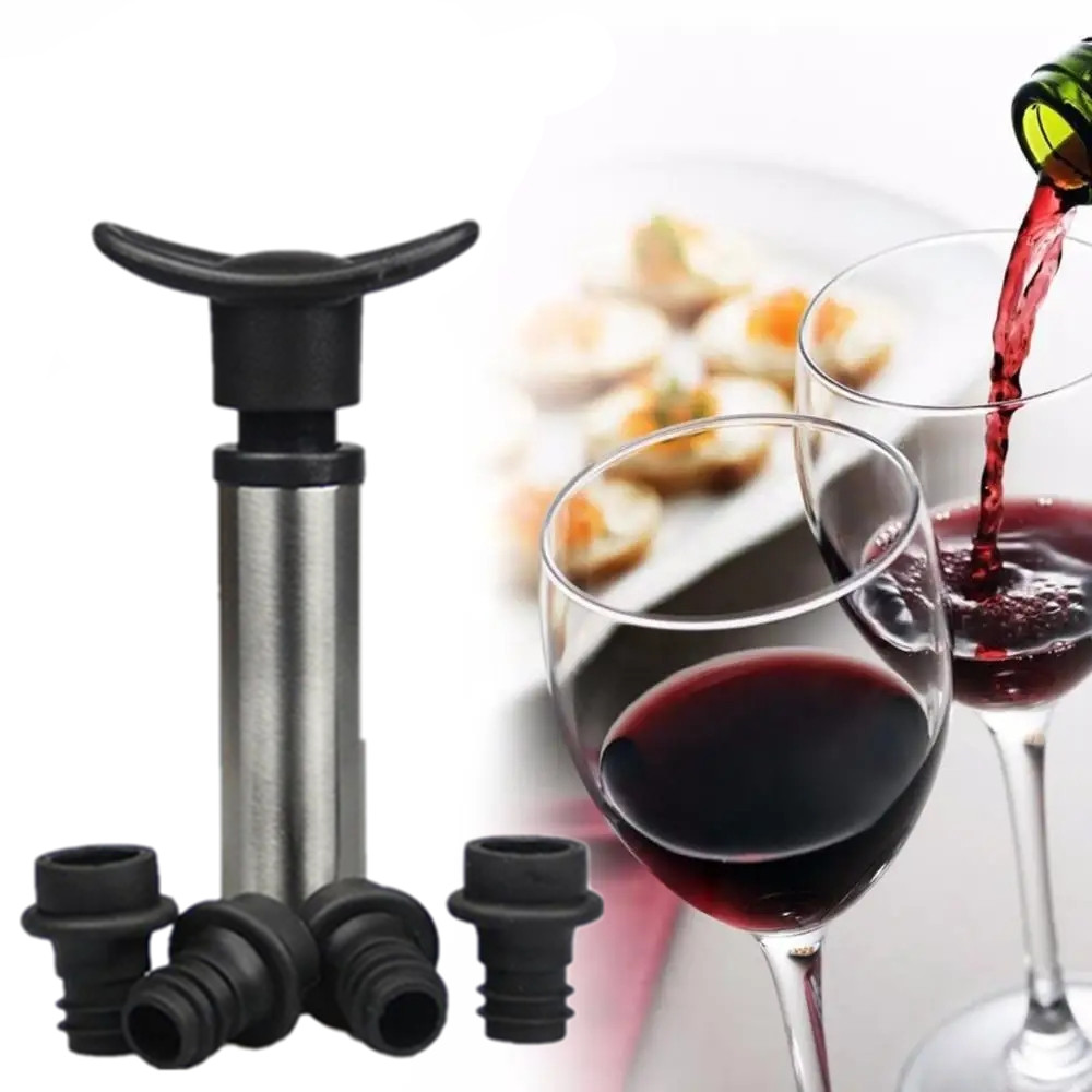Wine Preservation Pump - Tappo per vino con pompa per
