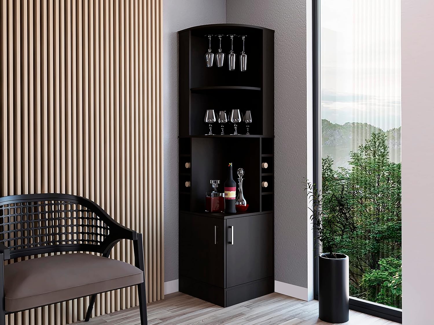 Mobile Bar Angolare con 2 Ripi - Home Bar Shelves recensione e prezzo