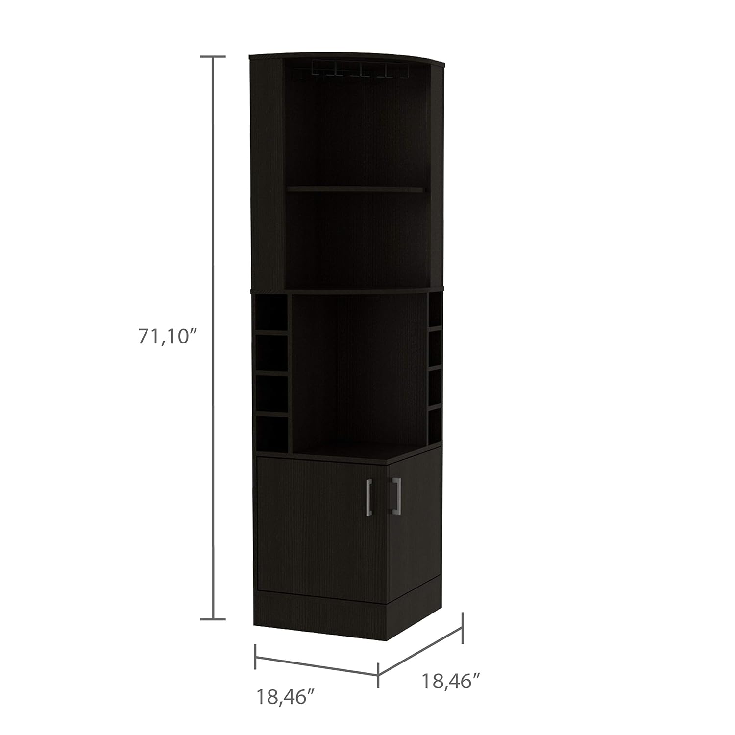 Mobile Bar Angolare con 2 Ripi - Home Bar Shelves recensione e prezzo
