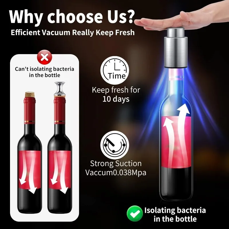 Tappi per bottiglie di vino Ta - Wine Preservation Pump recensione e prezzo